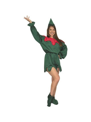 Adult Jester Elf Costume-COSTUMEISH