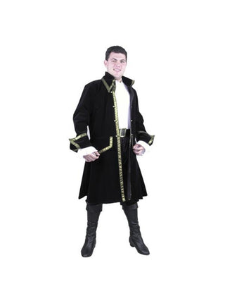 Adult Leather Pirate Captain Costume-COSTUMEISH
