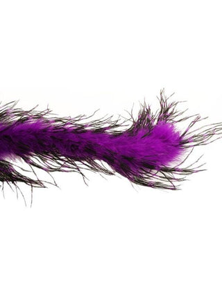 Purple/Black Ostrich Feather Boa-COSTUMEISH