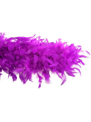 Purple Turkey Feather Boa-COSTUMEISH
