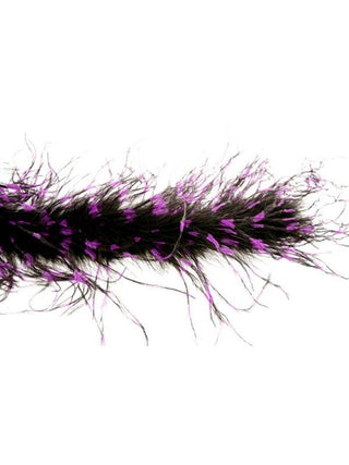 Black/Purple Ostrich Feather Boa-COSTUMEISH