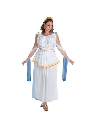 Adult Plus Size Athena Costume-COSTUMEISH