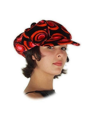 Red & Black Philly Mod Hat-COSTUMEISH