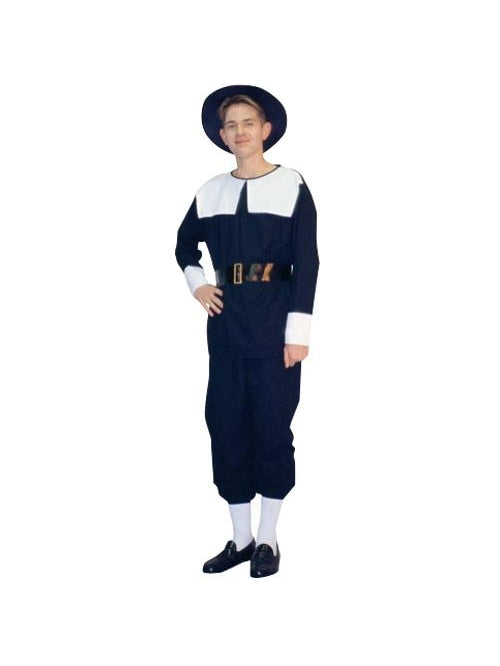 Toulite Disfraz de peregrino para adulto, disfraz colonial, incluye disfraz de peregrino para hombre, talla L Toulite Disfraz de peregrino para adulto, disfraz colonial, incluye disfraz de peregrino para hombre, talla L