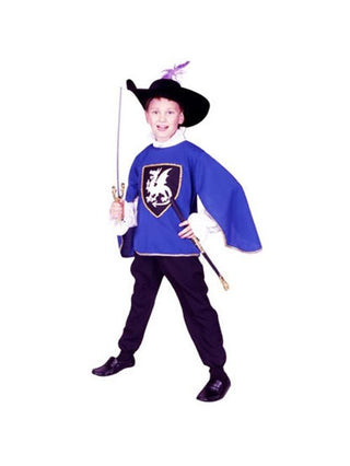 Child's Blue Musketeer Costume-COSTUMEISH