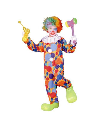 Child's Polka Dots Clown Costume-COSTUMEISH
