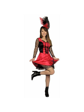 Adult Saloon Girl Dancer Costume-COSTUMEISH