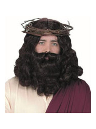Adult Jesus Wig & Beard Set-COSTUMEISH