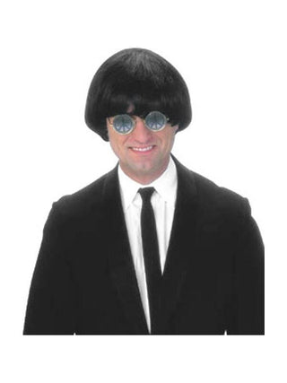 Adult 60's Black Beatles Costume Wig-COSTUMEISH