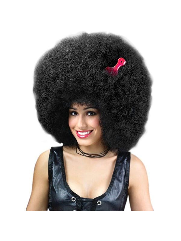 Adult Super Large Black Afro Wig Masquerade