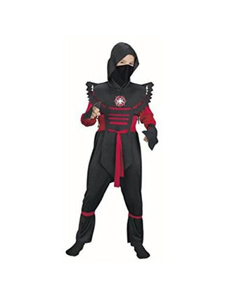Child's Red Fury Ninja Costume-COSTUMEISH