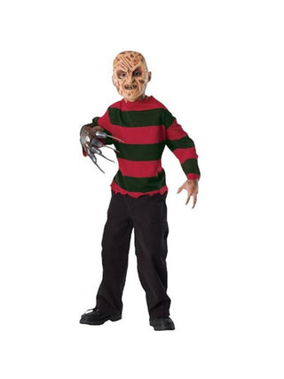 Child's Freddy Krueger Shirt & Mask-COSTUMEISH