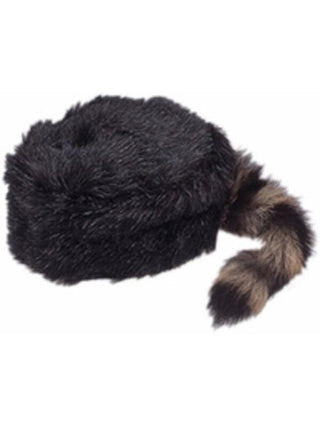 Coonskin Cap with Real Tail-COSTUMEISH