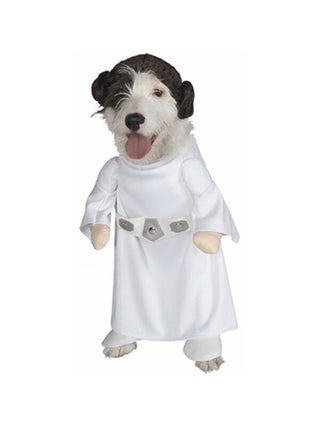 Princess Leia Dog Costume-COSTUMEISH