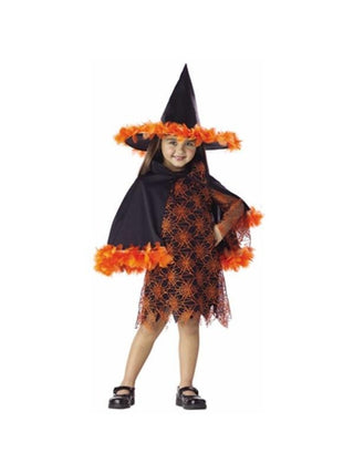 Toddler Orange Witch Costume-COSTUMEISH