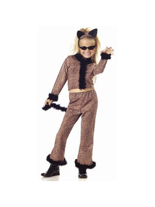 Child's Leopard Girl Suit Costume-COSTUMEISH