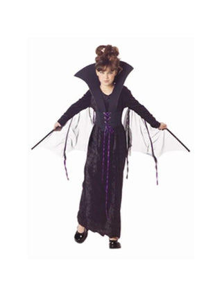 Child's Winged Vampiress Costume-COSTUMEISH