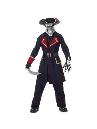 Child's Captain Scurvy Skull Pirate Costume-COSTUMEISH