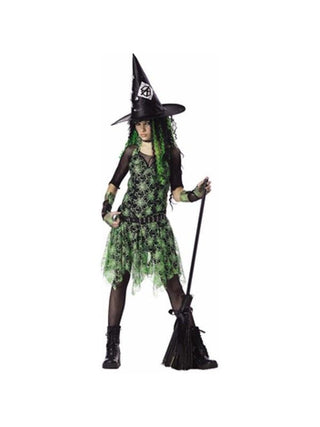 Teen Punk Rocker Witch Costume-COSTUMEISH