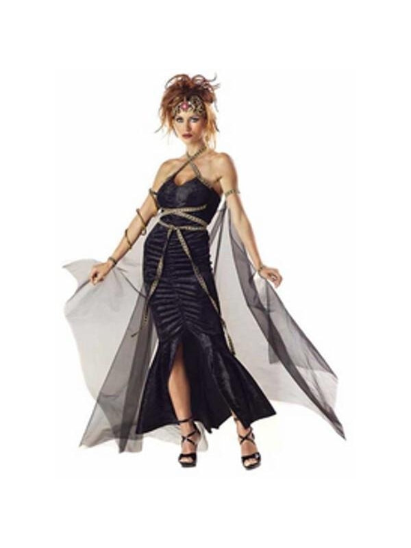 Adult Exotic Medusa Costume, Size: Large 10-12, Black Adult Exotic Medusa Costume, Size: Large 10-12, Black