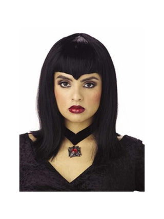 Adult Black Vampiress Wig-COSTUMEISH