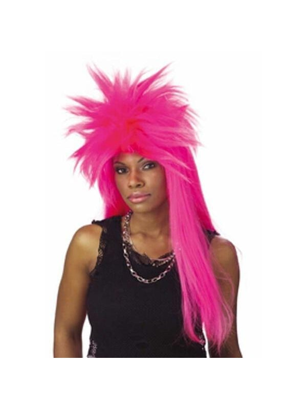 Pink Punk Mullet Wig Masquerade