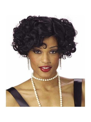 Women's Black Jazzy Wig-COSTUMEISH