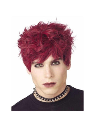 Black & Red Mod Monster Wig-COSTUMEISH