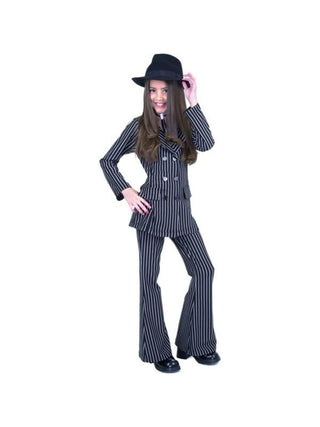 Child's Double Breasted Gangster Moll Suit Costume-COSTUMEISH