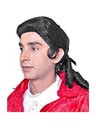 Men's Aristocrat Pirate Costume Wig-COSTUMEISH