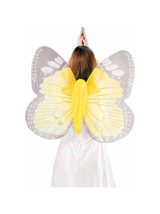 Adult Yellow Butterfly Costume Wings-COSTUMEISH