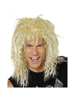 Blonde 80's Hair Band Wig-COSTUMEISH