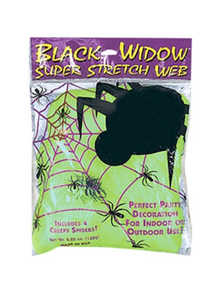 Adult Green Glow In The Dark Spider Web-COSTUMEISH