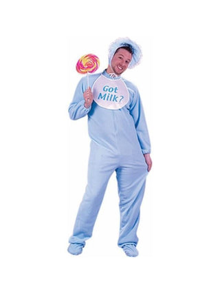 Adult Blue Baby Man Costume-COSTUMEISH