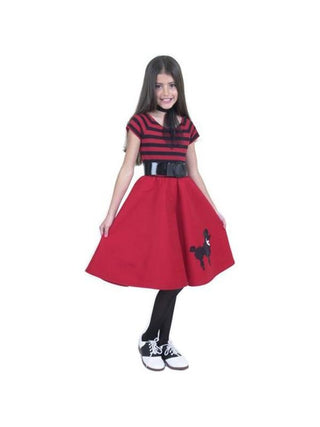 Child's Red Poodle Dress Costume-COSTUMEISH