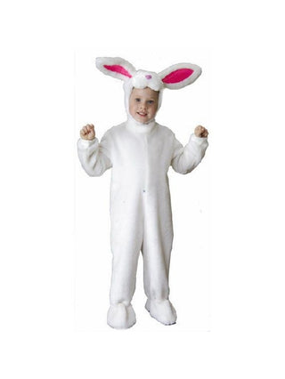 Toddler Plush White Rabbit Costume-COSTUMEISH