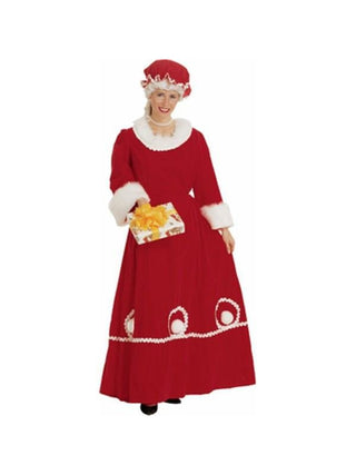 Adult Deluxe Mrs. Clause Costume-COSTUMEISH