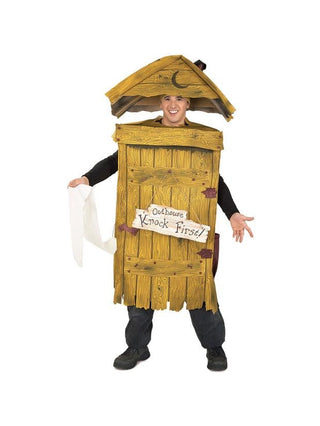 Outhouse Adult Halloween Costume-COSTUMEISH