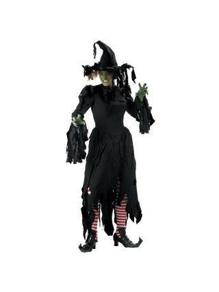Adult Tattered Witch Costume-COSTUMEISH