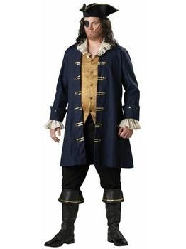 Adult Plus Size Cutthroat Pirate Costume-COSTUMEISH