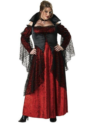 Adult Plus Size Vampiress Costume-COSTUMEISH
