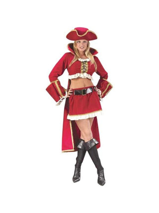Adult Sexy Captain Blackheart Pirate Costume-COSTUMEISH