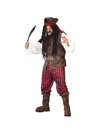 Adult Plus Size High Seas Pirate Costume-COSTUMEISH
