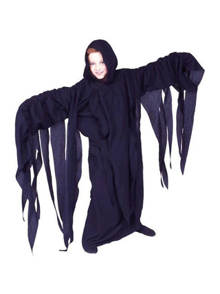 A Thrilling Child's Black Ghoul Costume-COSTUMEISH
