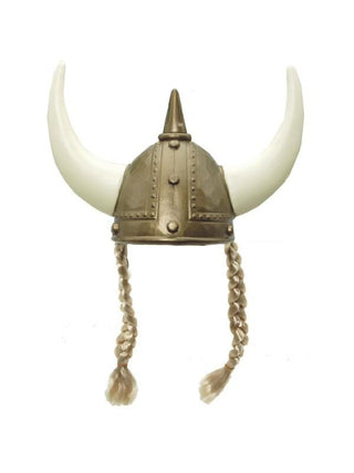 Viking Helmet With Braids-COSTUMEISH