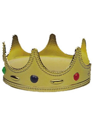 Child Gold King Costume Crown-COSTUMEISH