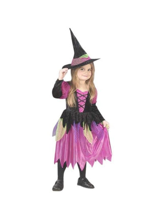 Toddler Rainbow Witch Costume-COSTUMEISH