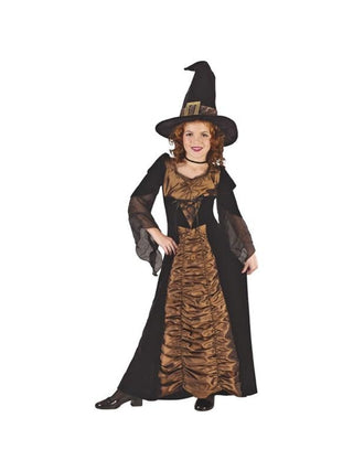 Childs Elegant Coffin Witch Costume-COSTUMEISH