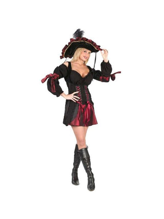Adult Sexy Stitch Pirate Costume-COSTUMEISH
