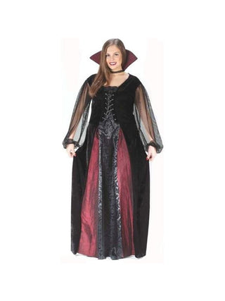 Adult Plus Size Maiden Vampiress Costume-COSTUMEISH